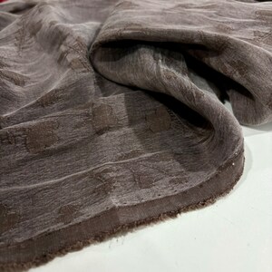 Tela de cupro de seda marrón corteza natural, tela de seda vestido-falda-blusa-camisa tela de diseñador, 150 cm/1,64 yardas/57 pulgadas imagen 6