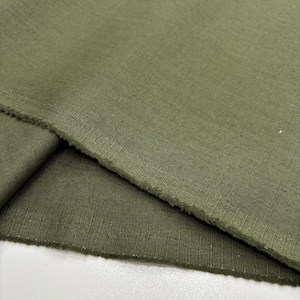 Green Cotton Linen Fabric: Natural Breathable Soft Linen Blend – Dress & Apparel 150cm Width