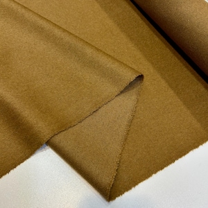 Italian High-Quality Wool Cashmere Tan Color Fabric by the Yard, Jacket-Skirt-Coat-Clothing Dress (150 cm or 58 inch or 1.64 yards width)