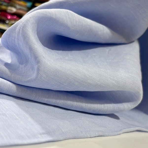 100% Italian Linen Fabrics, Clothing Linen Fabric, Pure Plain Linen Fabric Material,(150cm// 1,64 yard // 57 inc)Fashion Fabric