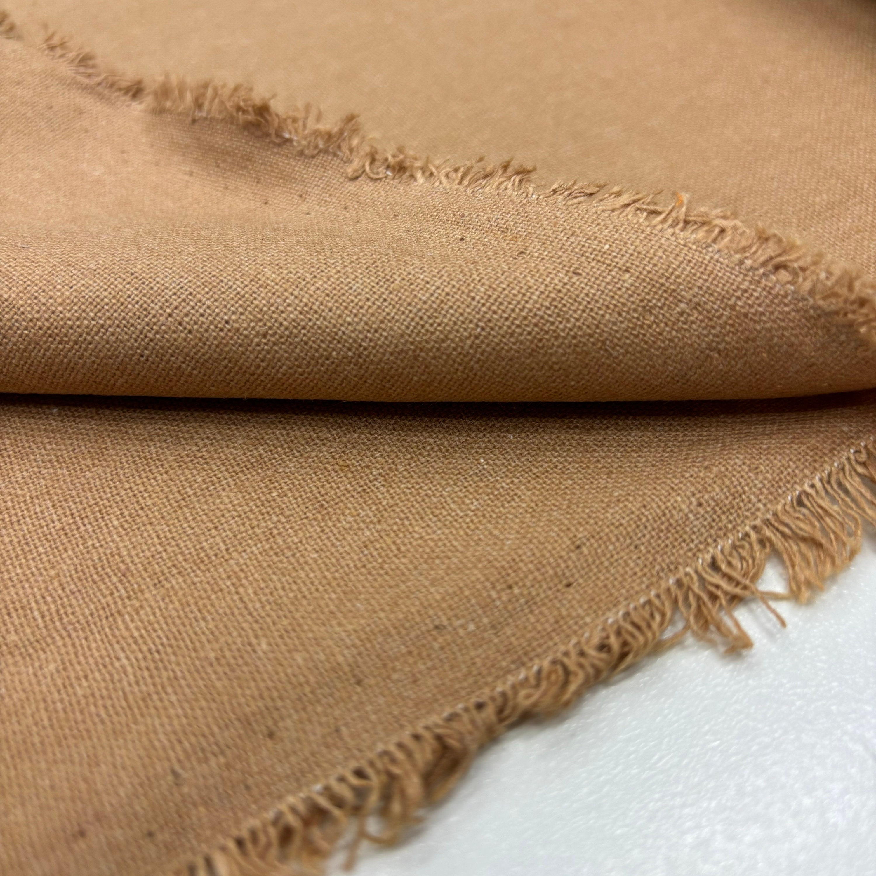 Camel Color Natural Linen Fabric for Clothing and Home Textiles