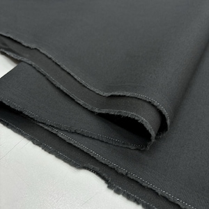 Anthracite Stretch High-Quality Cotton Denim Fabric for Pants, Jackets, Skirts, Shirts, Jeans, Dresses(150 cm or 58 inch or 1.64 yards width