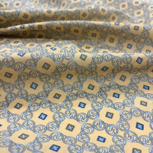 Ceramic Square Pattern Printed 100% Cotton Voile Fabric, Clothing-Skirt-Dress Fabric, Dressmaking Fabric, Home Textile(1,64 yard/57 inc)