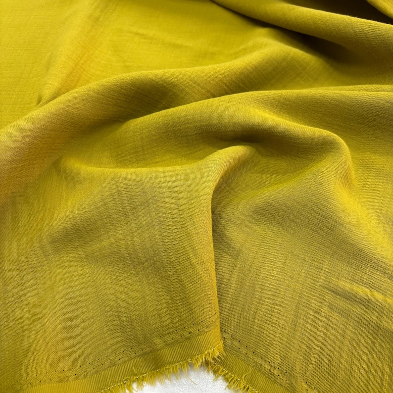 Olive Green Cotton Muslin Fabric – Double-Layered Soft Lightweight for Dresses & Clothing | 140 cm