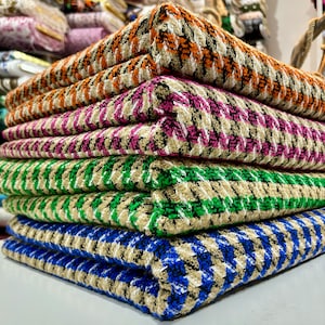 Italian Boucle Luxury Tweed Fabric, Moda Fabric for Jacket Dress Skirt-Fashion Coat,Wool Tweed Fabric(1.64 yards or 57-inch width)