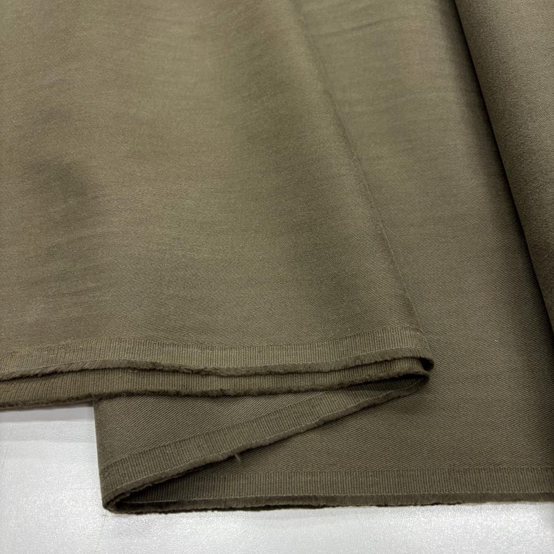 Green Stonewashed Cotton Denim Canvas Fabric – Soft Heavyweight for Pants, Jeans & Shirts | 150 cm