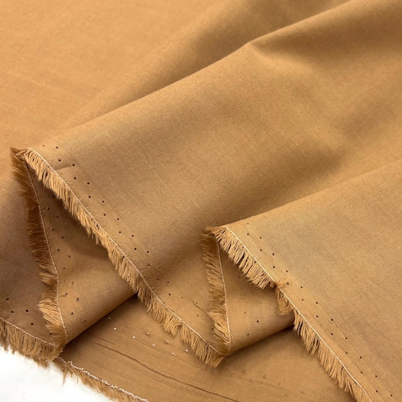 Tela Voile Marrón Claro 100 Algodón – Tela Ligera, Suave y