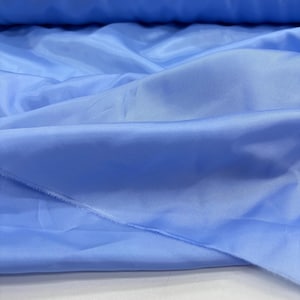 Blue Silky Lining Fabric: Lightweight Polyester Blend - 58&quot; Wide
