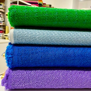 Luxury Cotton Tweed Fabric, Moda Fabric for Jacket Dress Skirt-Fashion Coat-Dress Skirt,Wool Tweed Fabric(1.64 yards or 57-inch width)