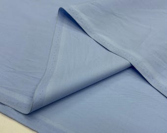 Cold Blue Cotton Poplin Fabric – 100% Soft for Dresses, Shirts | 150cm/59in wide