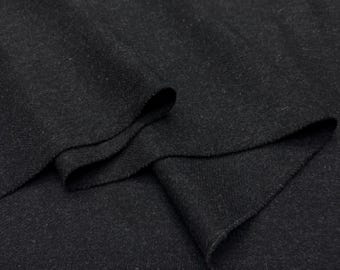 Antracietkleurige wollen stof – Warm wintermateriaal voor jassen, jacks en pakken | 150 cm breed