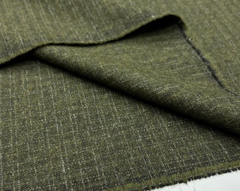 Green Wool-Effect Winter Spring Fabric, Pants/Jacket Fabric, Men&#39;s and Women&#39;s Clothing Fabric, (150cm/1.64Yards/57 inches)