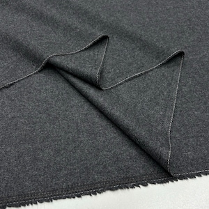 Anthracite Italian 100% Wool Fabric for Jacket, Pants, and Coat, Gabardine Fabric,Pants/Jacket Fabric (150cm/1.64Yards/57 inch width)