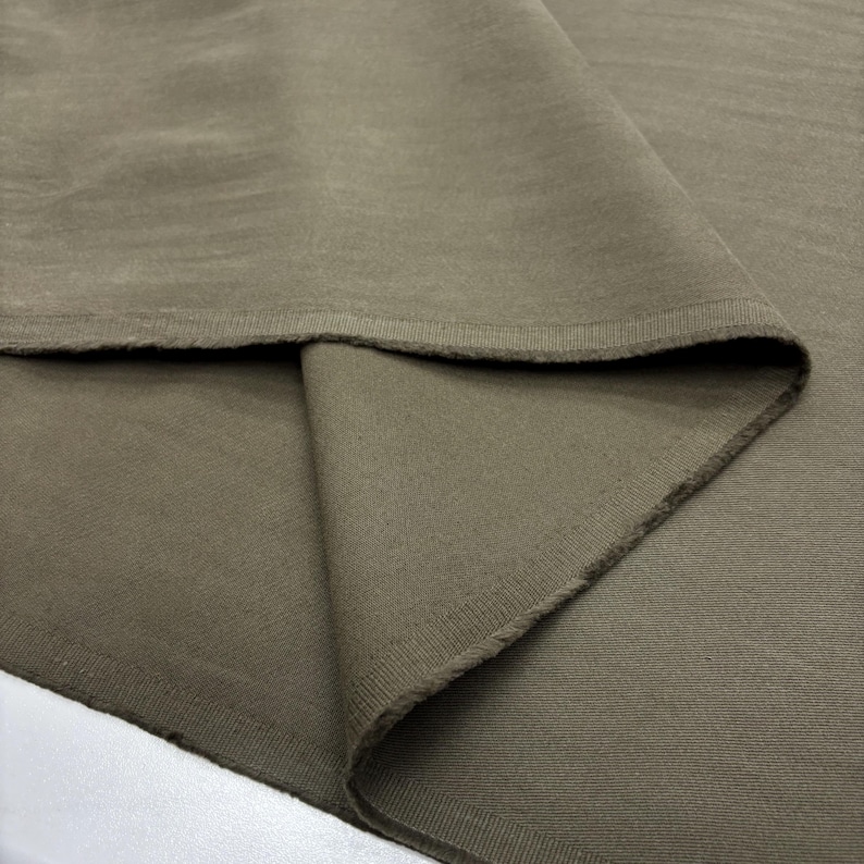 Green Stonewashed Cotton Denim Canvas Fabric – Soft Heavyweight for Pants, Jeans & Shirts | 150 cm