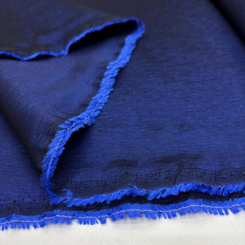 Midnight Blue Taffeta Silk Fabric main image 0