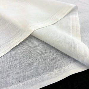 Weißer Voile-Stoff aus 100 % Baumwolle, leichter Baumwollstoff, Baby- und Kindertextilien, (Breite 150 cm/58 Zoll/1,64 Yards)