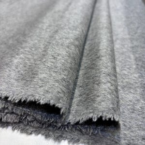 Italian Gray High-Quality Wool Cashmere Fabric by the Yard, Jacket-Skirt-Coat-Clothing Dress Fabric (150 cm or 58 inch or 1.64 yards width)