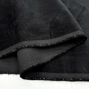 Black 100% Cotton Corduroy Fabric, Corduroy Fabric by the yard, Dress-Skirt-Pants Corduroy Fabric (150cm or 58 inch or 1.64 yards)