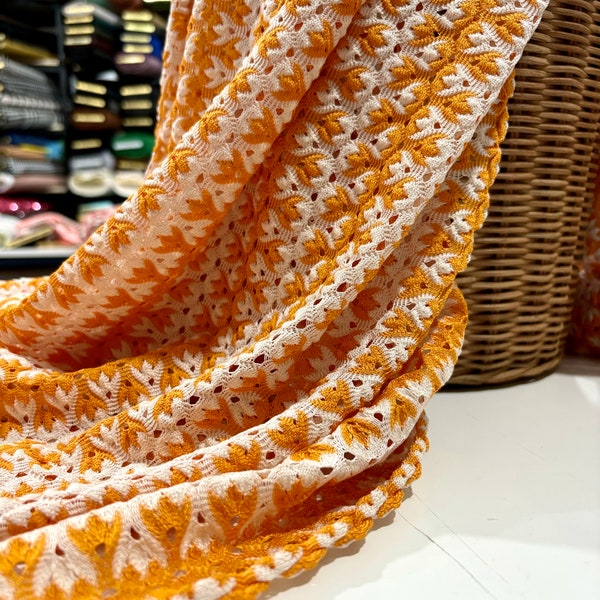 Tissu à motifs Chevron de luxe orange, tissu de décoration intérieure, tissu vestimentaire,150 cm ou 1,64 yards ou 57 pouces de largeur)