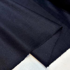 Italian High-Quality Wool Navy Blue Cashmere Fabric, Jacket-Skirt-Coat-Clothing Dress Fabric (150 cm or 58 inch or 1.64 yards width)