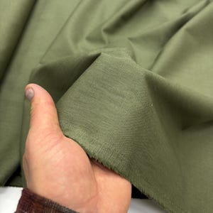 Green Cotton Linen Fabric: Natural Breathable Soft Linen Blend – Dress & Apparel 150cm Width