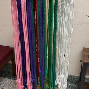 Cinturón litúrgico personalizado: nudo de monje, nudo franciscano o borlas