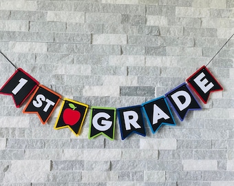 Banner für den ersten Schultag: Klasse Fotorequisite, Klassenzimmer Dekoration