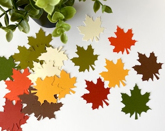 Leaves Fall, fall die cuts, fall leaves assortment, paper autumn leaves, fall leaves cutouts, paper scrapbooking, DYI projects, set of 140