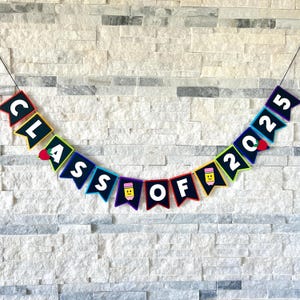 Klasse von 2025 Abschlussbanner: Kinder, Pre-K, Elementary