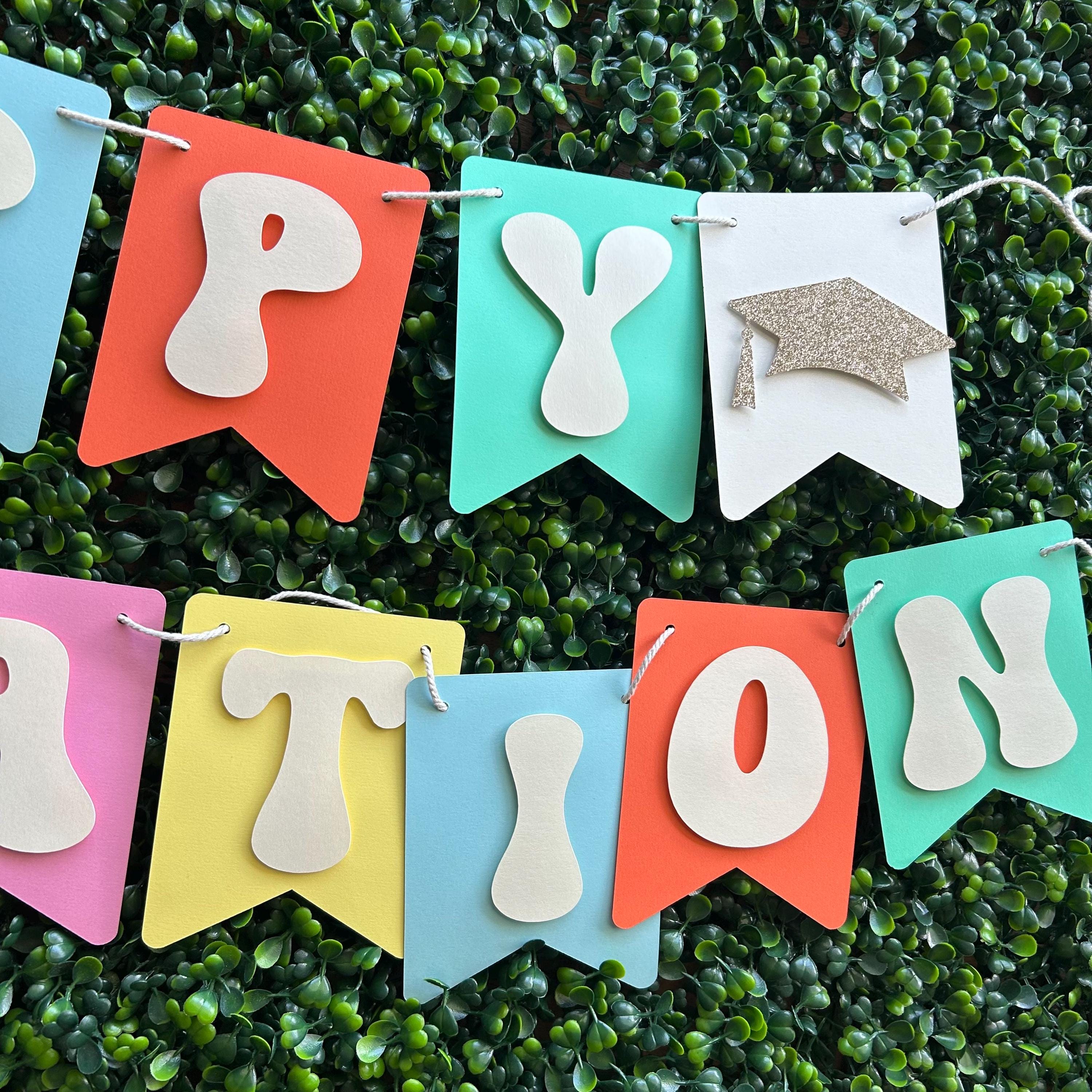 Graduation Banner Pastel Colors Happy Graduation Banner, Graduation ...