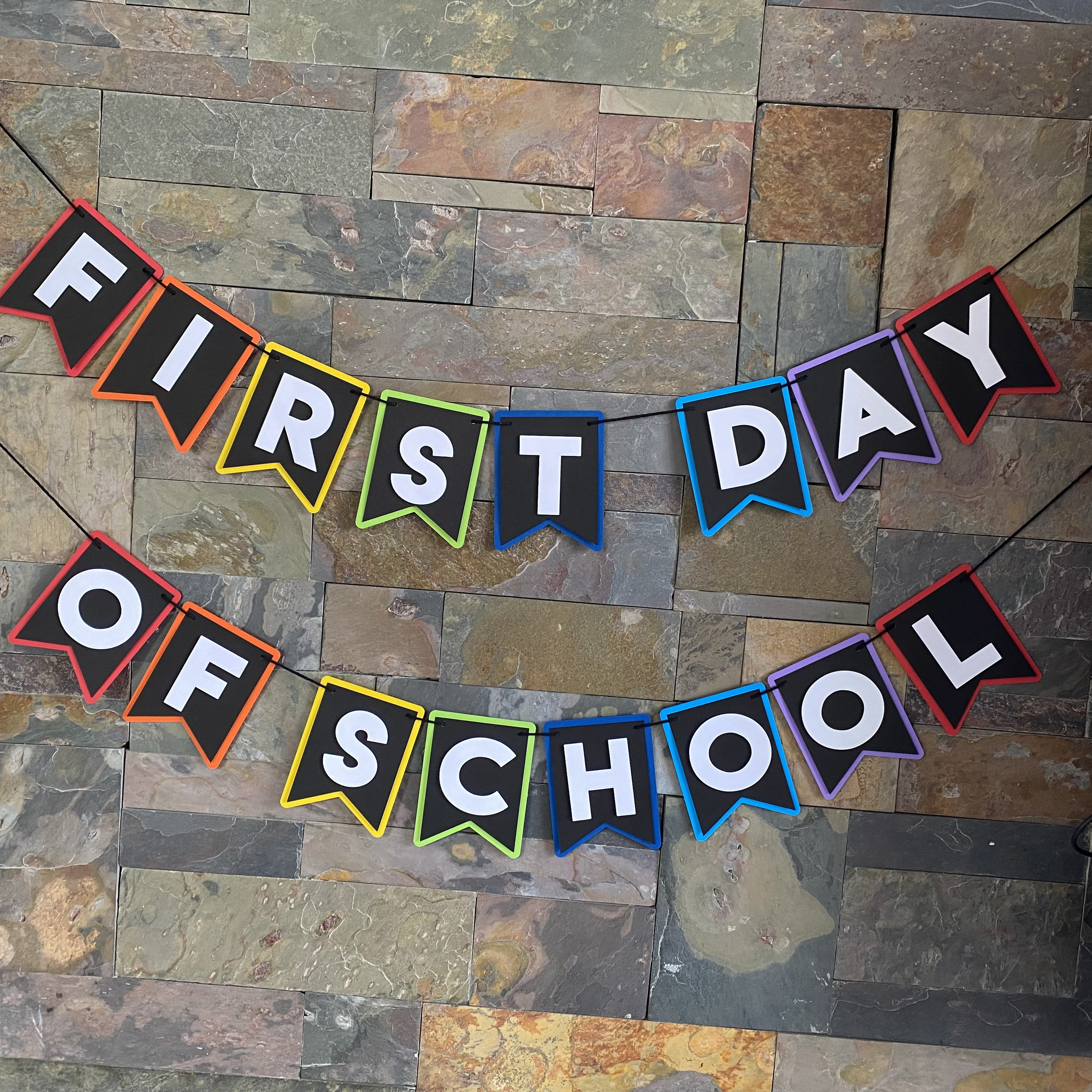 First Day of School Banner, Back to school banner, first day of school photo props, back to school decor, first/last day bundle