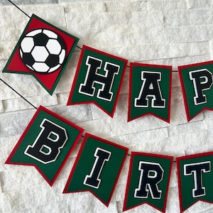 Soccer Birthday Banner, Personalized Soccer Birthday Banner, Sports Birthday Party, Soccer Party Decor, Soccer League Banner, Soccer theme