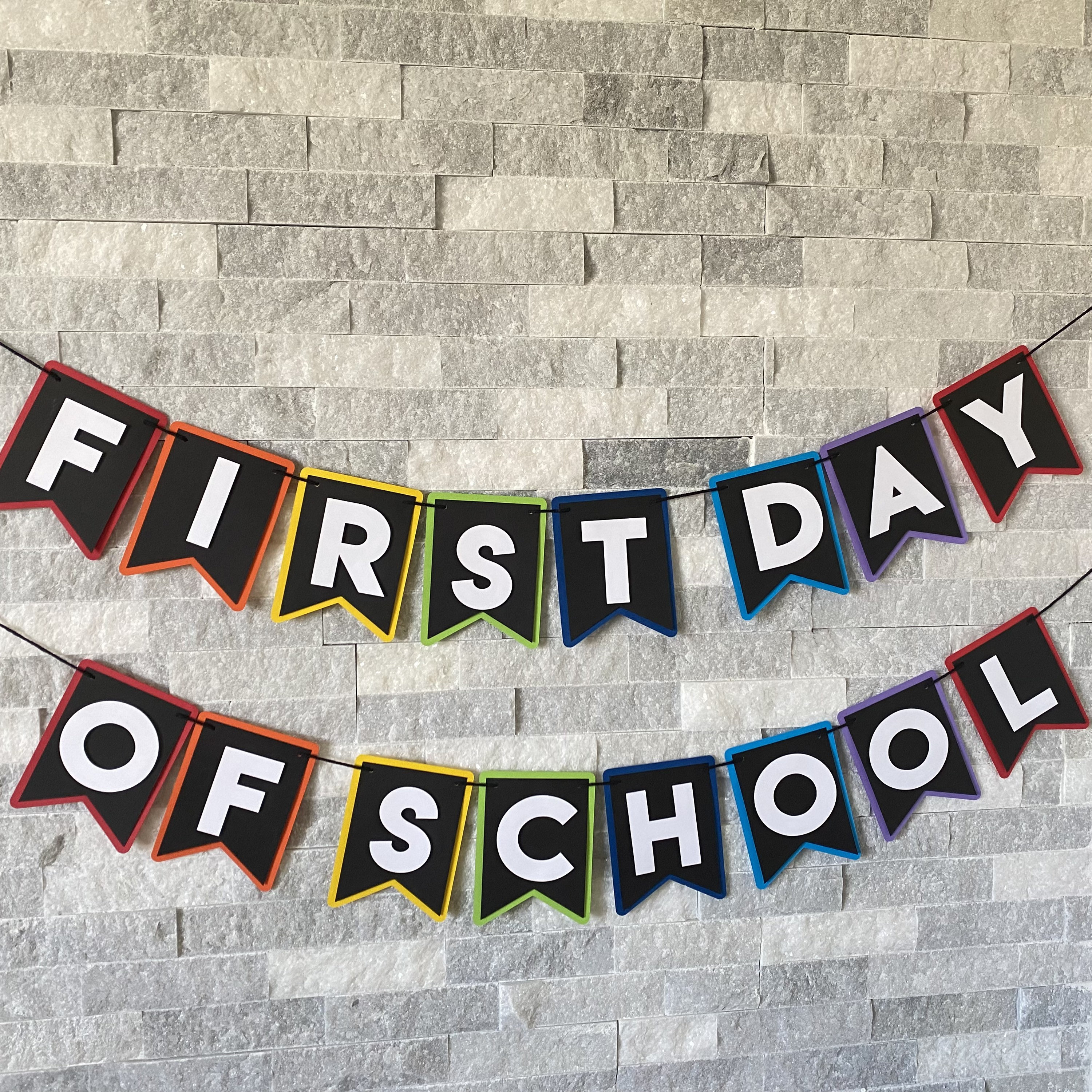First Day of School Banner, Back to school banner, first day of school photo props, back to school decor, first/last day bundle