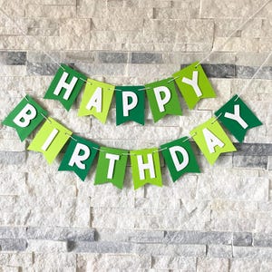 Lime Green Geburtstagsbanner, alles Gute zum Geburtstag Banner, grün benutzerdefinierte Banner, lime grün Partygirlande, Partydekoration, benutzerdefinierte Geburtstagsbanner