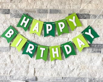 Lime Green Birthday Banner, happy birthday banner, green custom banner, lime green party garland, party decorations, custom birthday banner