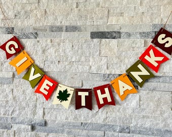 Bedankt banner, Thanksgiving-decor, herfsthuisdecor, Thanksgiving-slinger, decoraties voor de feestdagen, bedankt-slinger, herfstmanteldecor