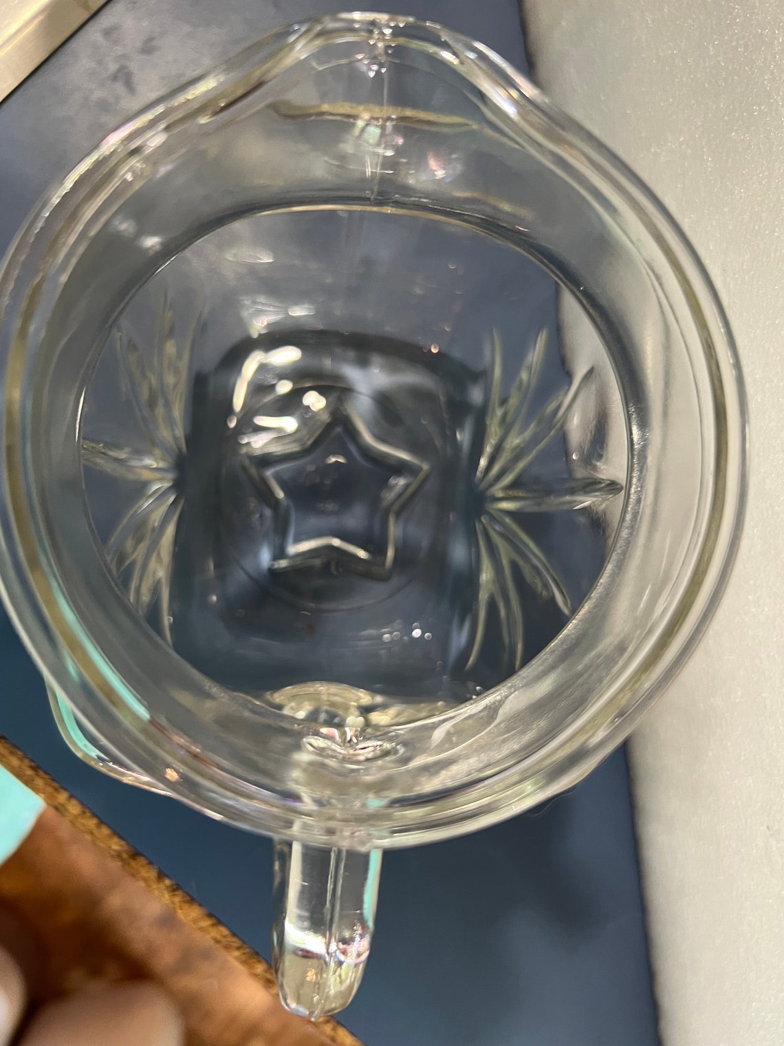 Star Pitcher, 1 Quart , Clear, by Federal Glass 32 Ounce, 1950s - Etsy