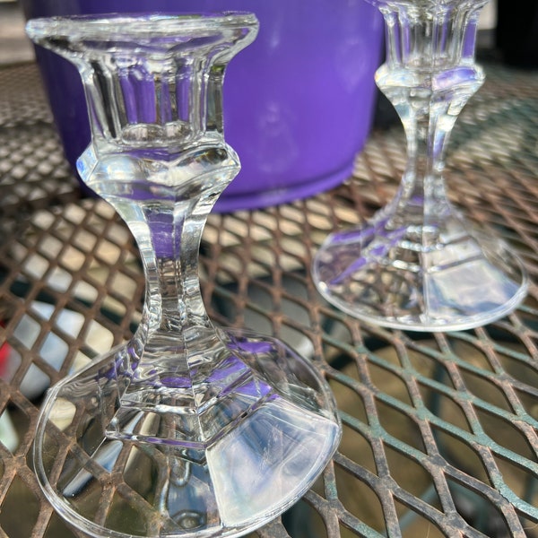 4 Inch Glass Candle Holder Etsy