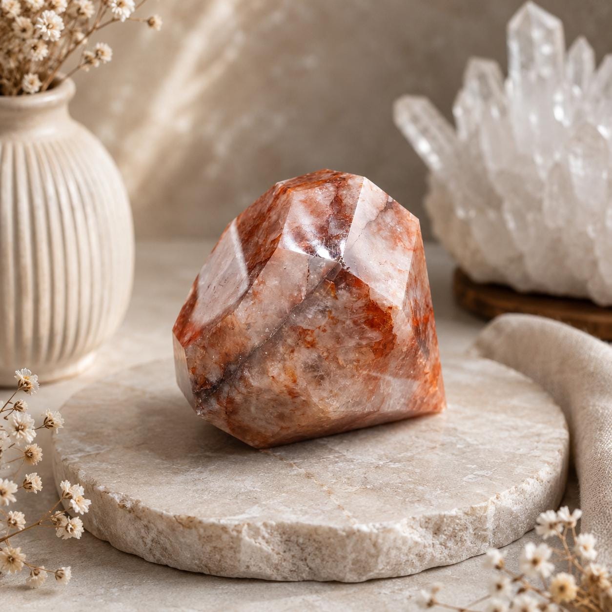 Natural Red Quartz - Etsy