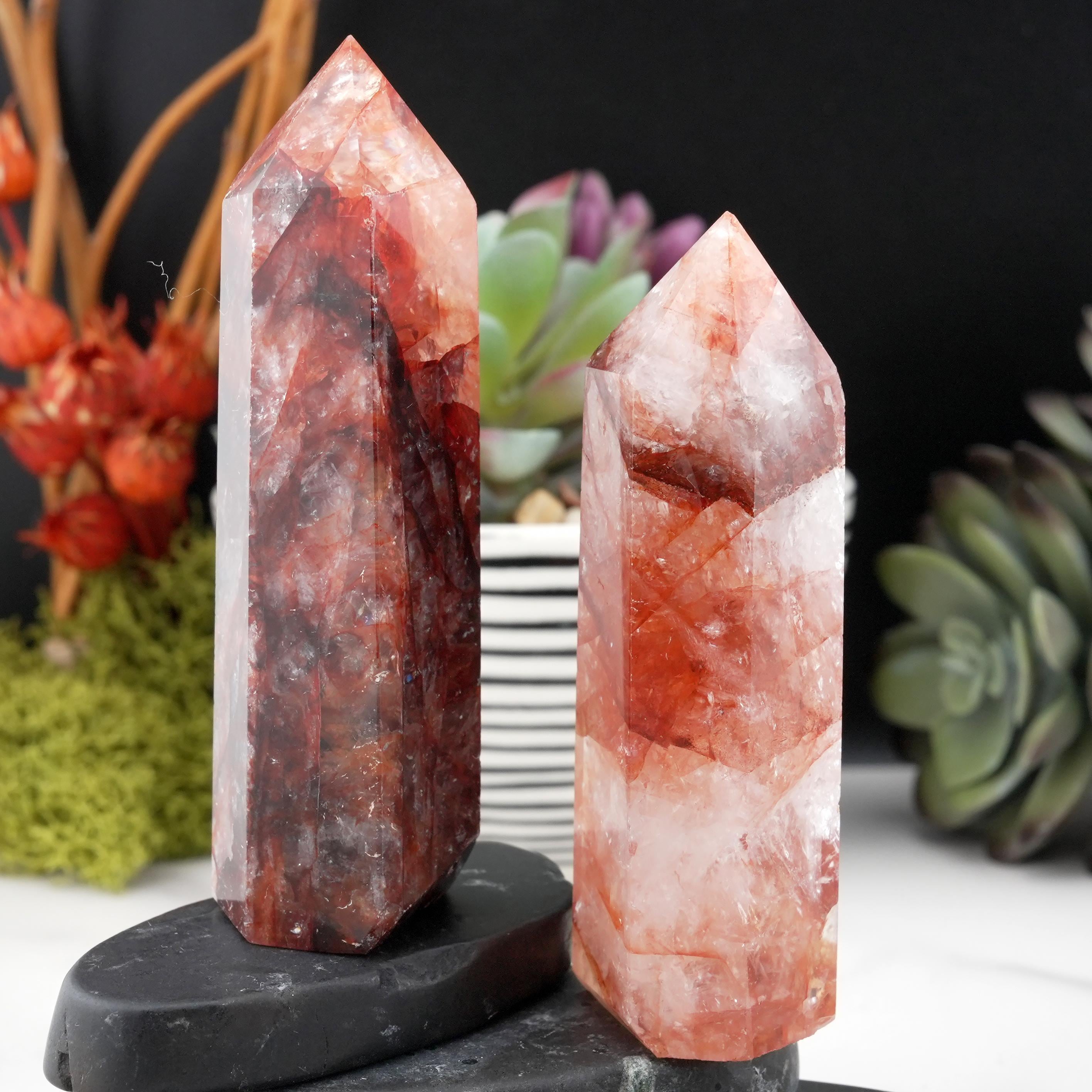 Fire red quartz tower - Etsy 日本