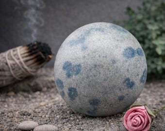 K2 Crystal Sphere UV Reactive Spiritual Gift Meditation Decor Energy Balancing Stone Healing Protection Display Home Altar Grid Sacred Space
