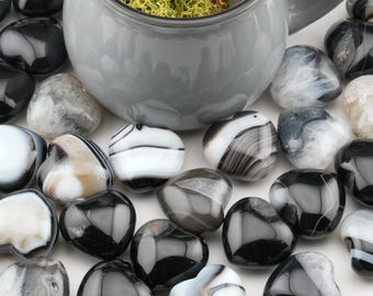 Mini corazón de cristal de ágata, regalo espiritual, decoración de cristal, piedra de protección, equilibrio energético, amuleto de corazón, ayuda para la meditación, cristal de intención curativa