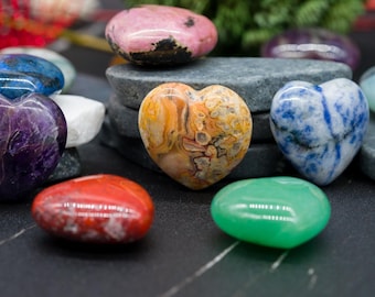 Crystal Mix Small Heart Surprise Spiritual Gift Crystal Healing Decor Vibrant Energy Stone Heart Collection Metaphysical Love Altar Display