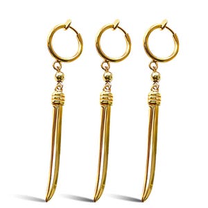 Zoro Earrings Dangle Blades Set Hypoallergenic Jewelry Boho Style, Gift For Boyfriend & Girlfriend, Wedding Jewelry Birthday Gift Ideas