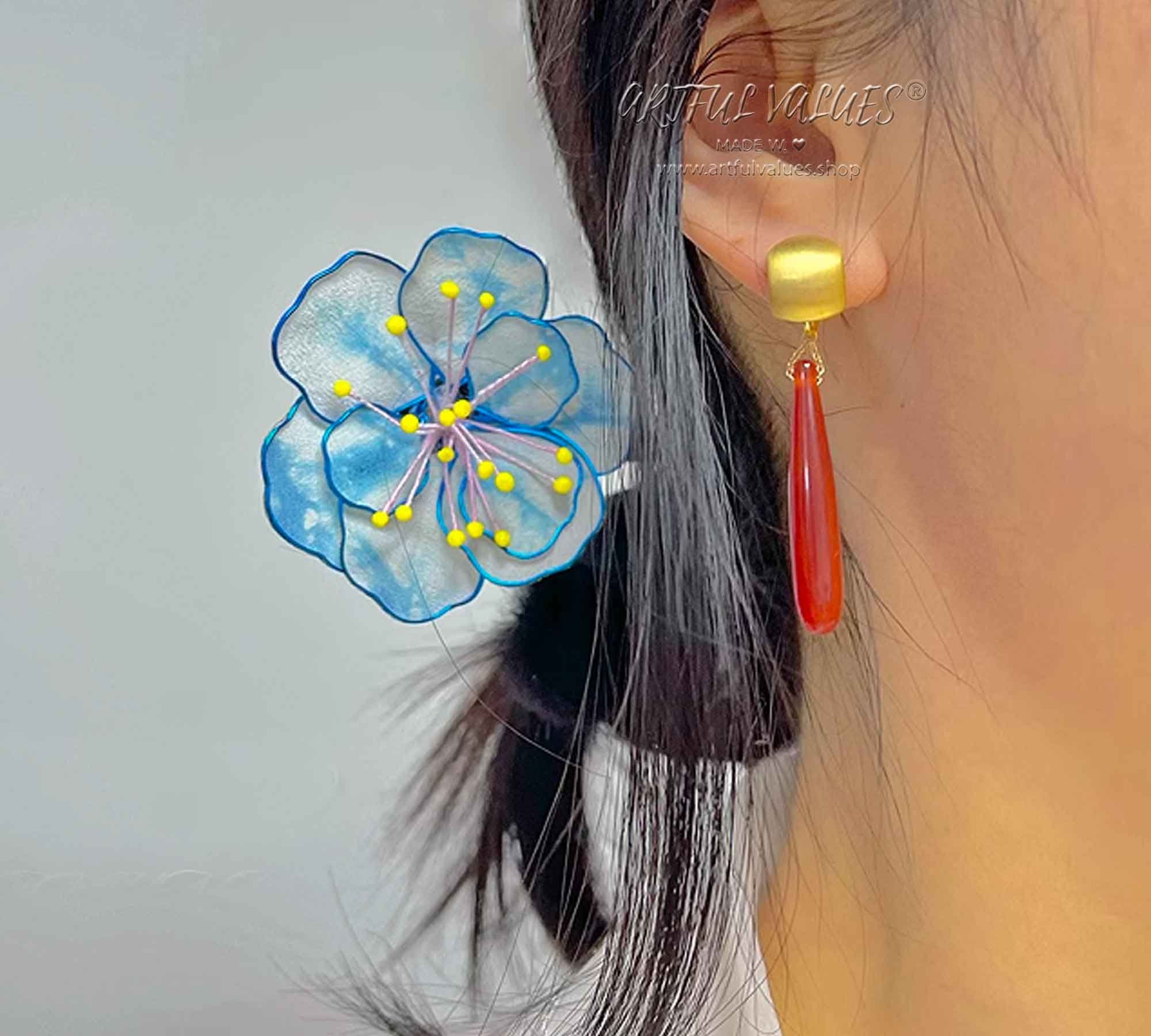 SONGCHANGJEWELRY Anime Frieren Brincos De Gota Vermelhos Com Pingente De Gota Longa Feminina Para Cosplay Frieren, Zinco, Sem Pedra Preciosa
