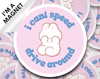 Cute car accessories, Cute car magnet,Cute Car decor,New driver gift,Student driver,Anxious driver sticker,Driver anxiety,16th Birthday Gift