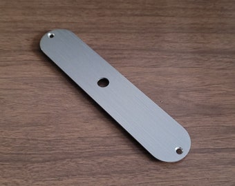 Telecaster Chrom Aluminium eloxierte Kontrollplatte - ein Knopf
