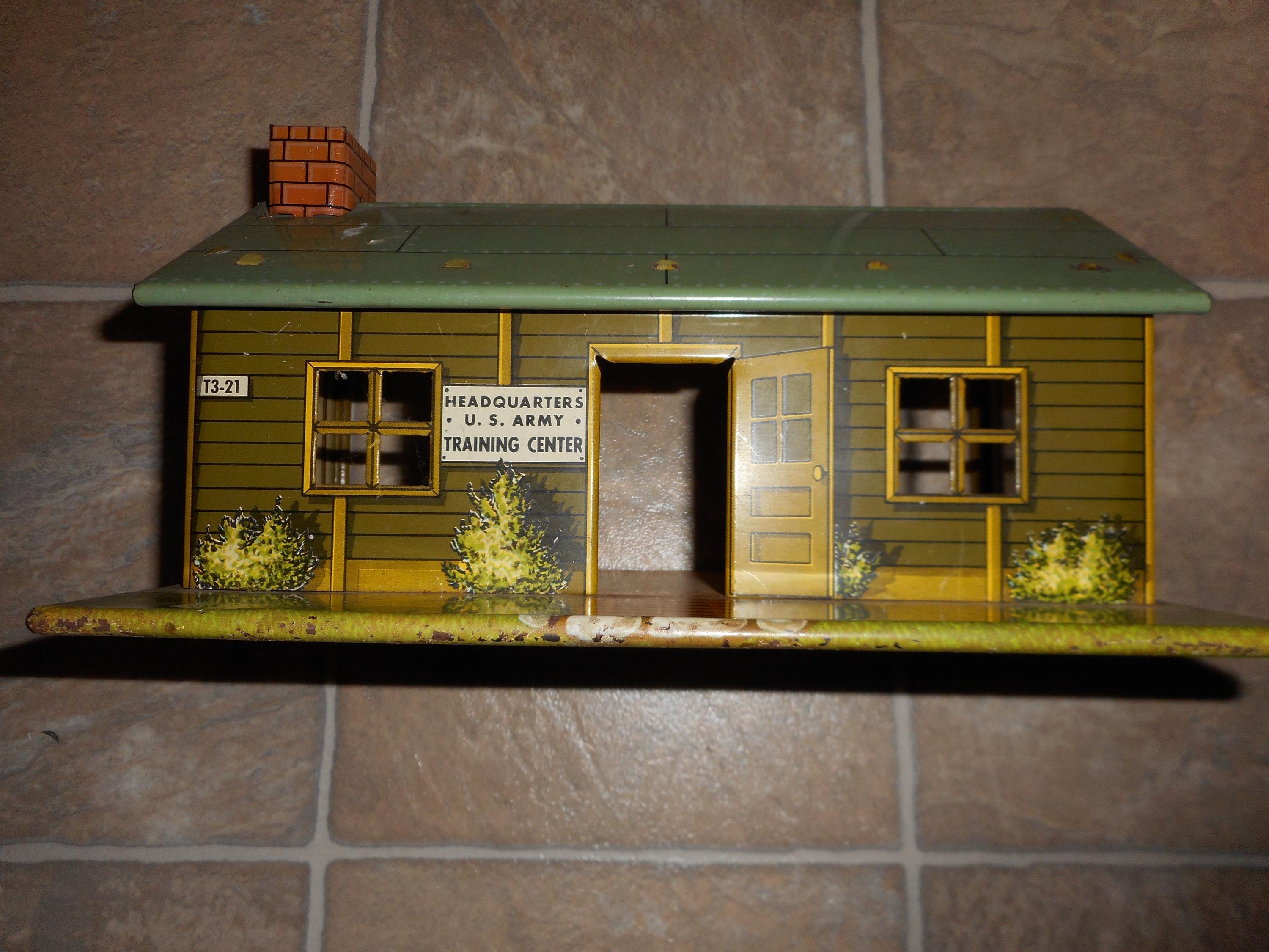 marx toy ブリキ　陸軍トレーニングセンター1950〜60年　ビンテージ Marx Army Training Center - Etsy