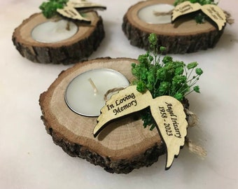 Memories funeral favors memorial service favor guest,50 pcs RIP personalized candle bulk,In loving memory of candles,Forever in our