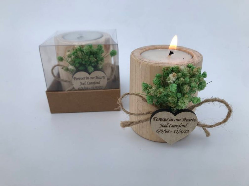 Custom Funeral Favors Memorial Service Favor Candle50 Pcs RIP Etsy